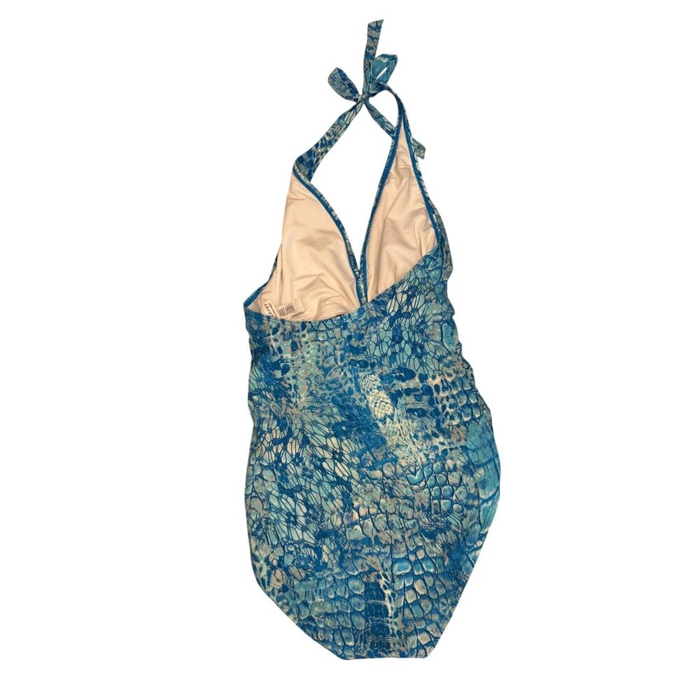 Coco Reef blue and green swim suit size 12 - Picture 2 of 3